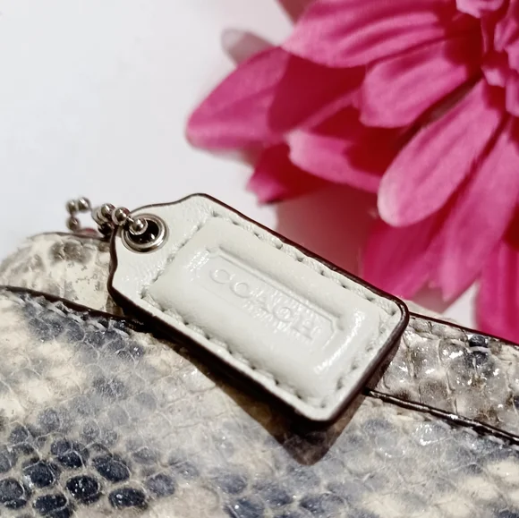 COACH Metallic Snake Kristin Clutch Crossbody RARE NWOT - Picture 8 of 16